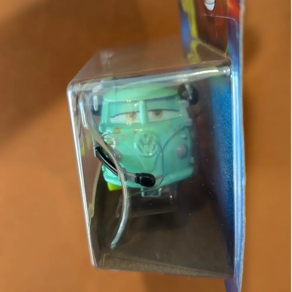 Mattel Pixar Cars Glow Racers Fillmore Van Metal Car Toy Headset